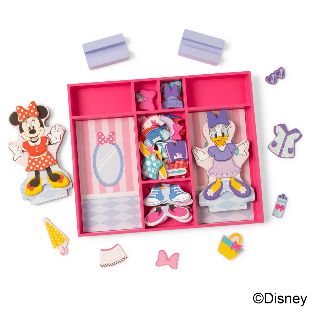 Melissa and Doug Disney Minnie Daisy Deluxe Wooden Magnetic Dress-Up