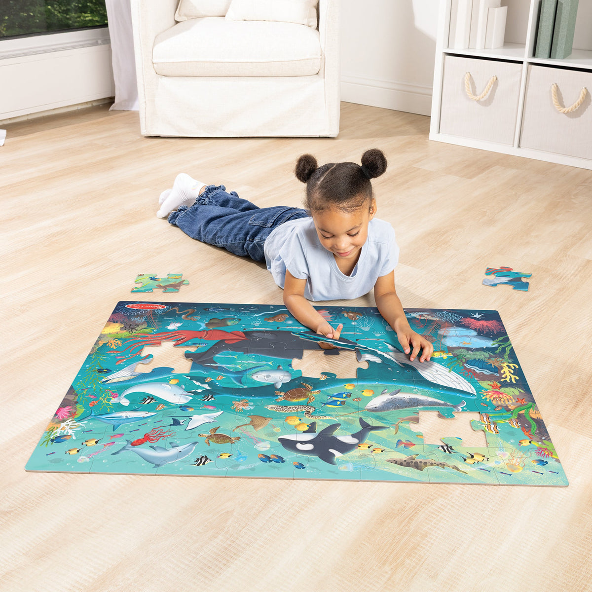 Melissa and Doug Underwater Floor Puzzle - 48 Pieces
