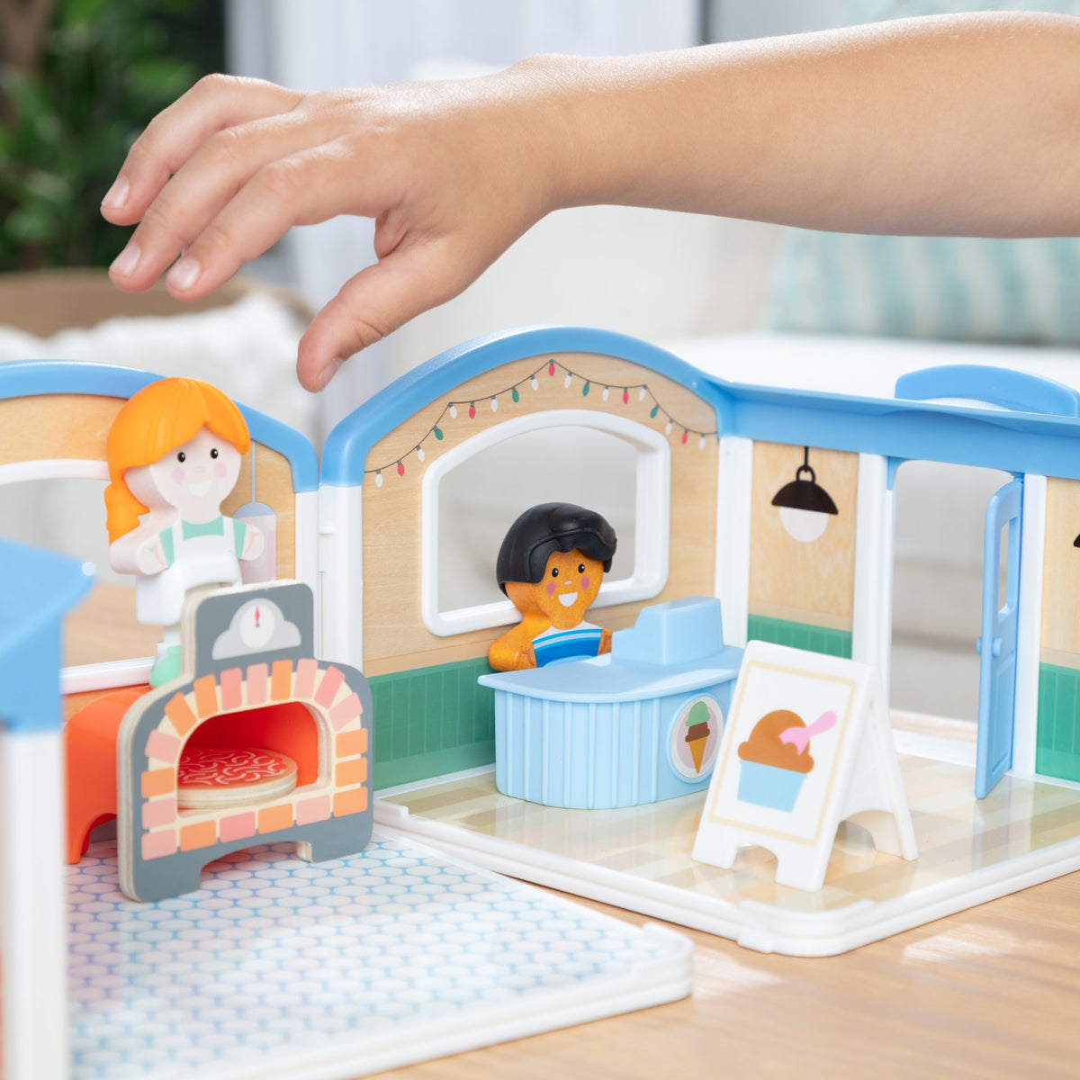 Melissa and Doug Cheery LaneTM Ice Cream and Pizza Play Set