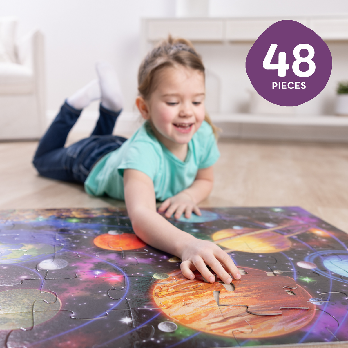 Melissa and Doug Solar System Floor Puzzle - 48 Pieces