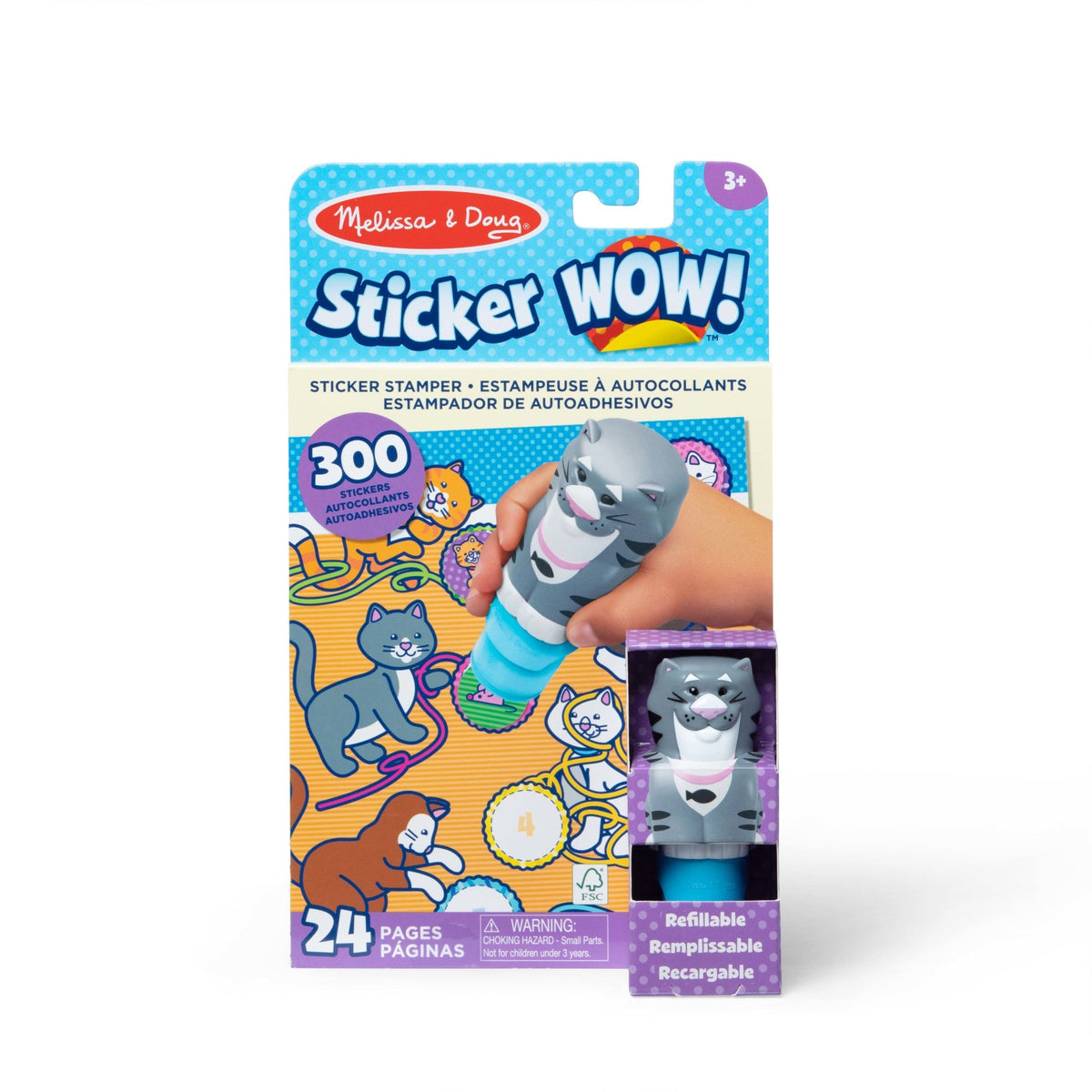 Melissa and Doug Sticker WOWTM Activity Pad Sticker Stamper - Cat