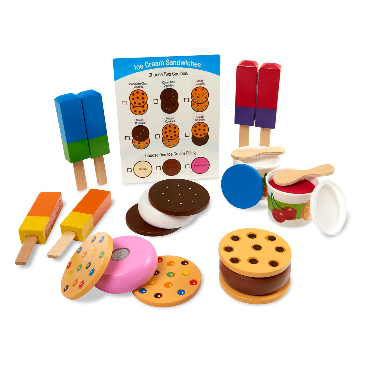 Melissa and Doug Wooden Frozen Treats Play Set