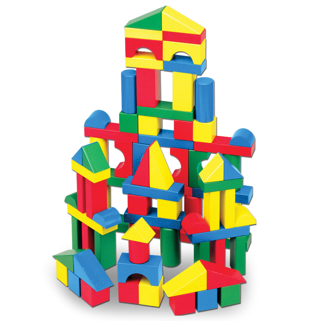 Melissa and Doug 100-Piece Wood Blocks Set