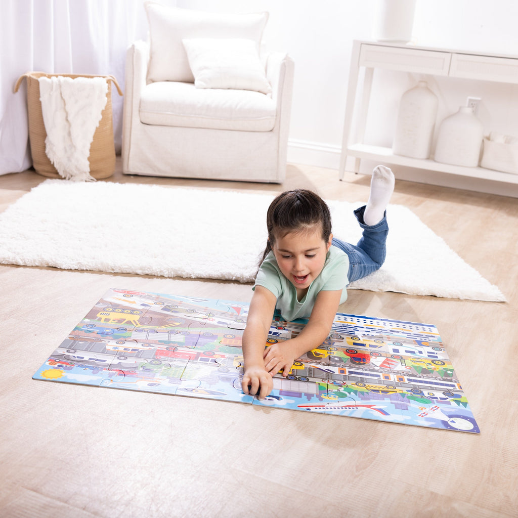 Melissa and Doug Traffic Jam Floor Puzzle - 24 Pieces