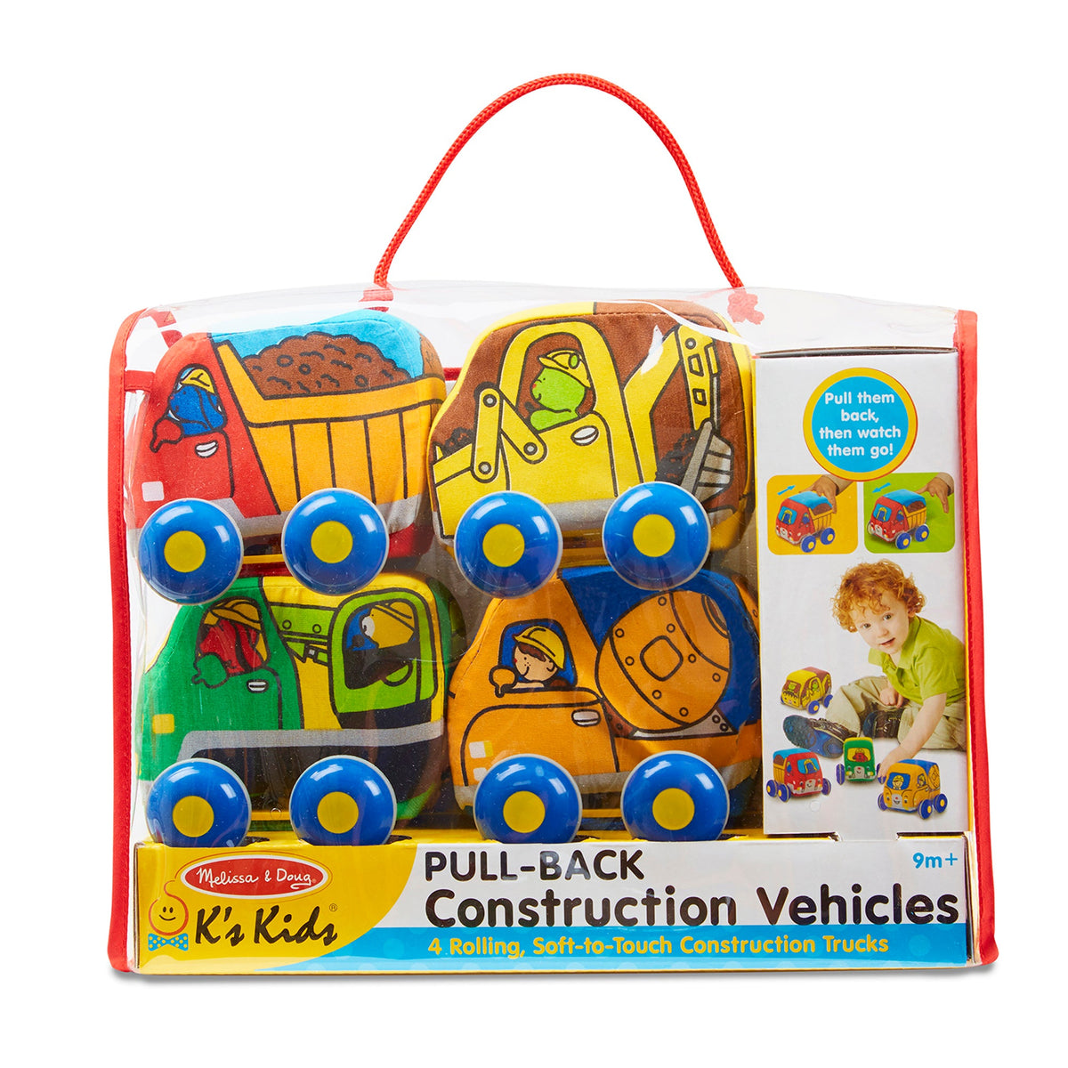 Melissa and Doug Ks Kids Pull-Back Construction Vehicles