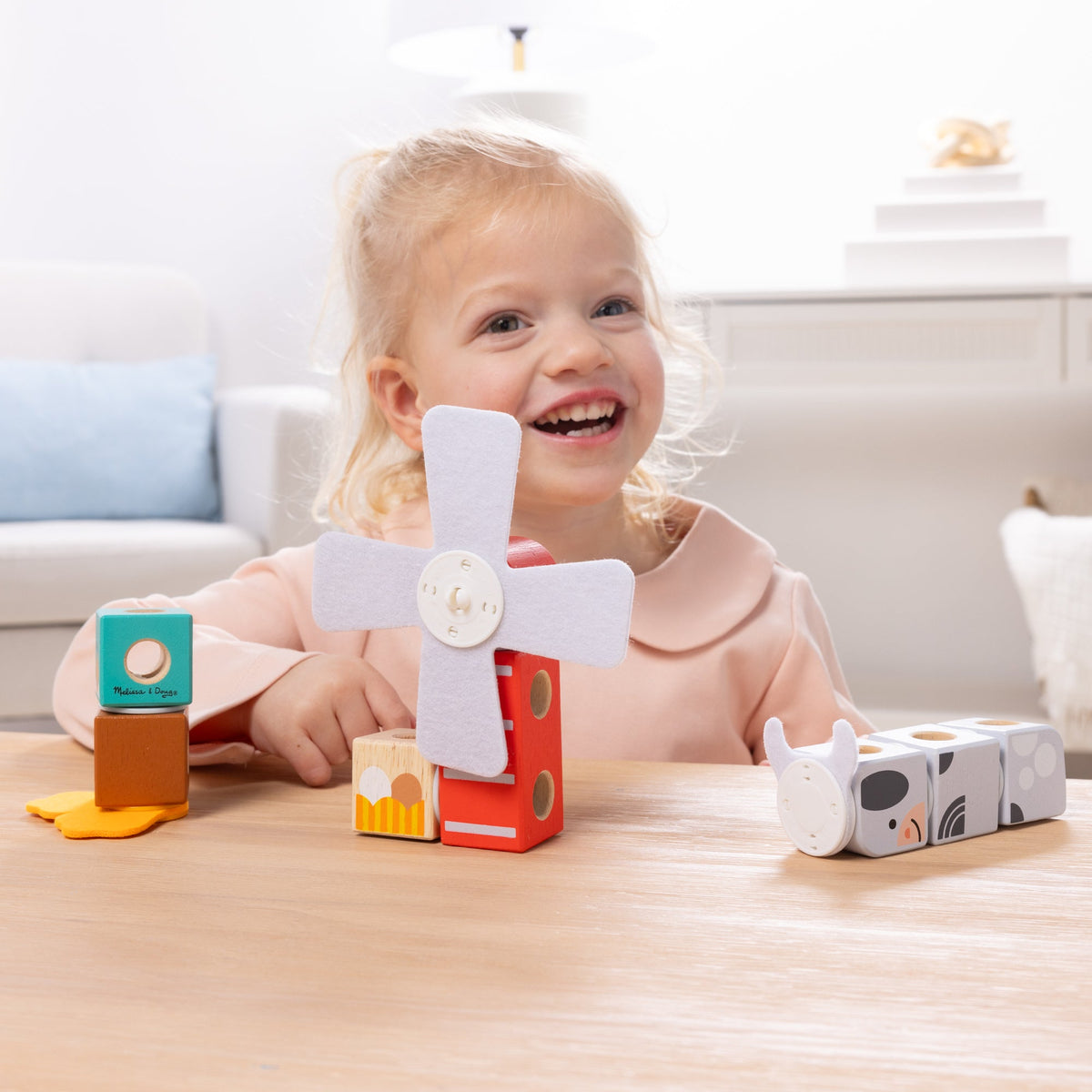 Melissa and Doug BlockablesTM Play Sets Farm Friends and Woodland Friends 2-Pack Bundle