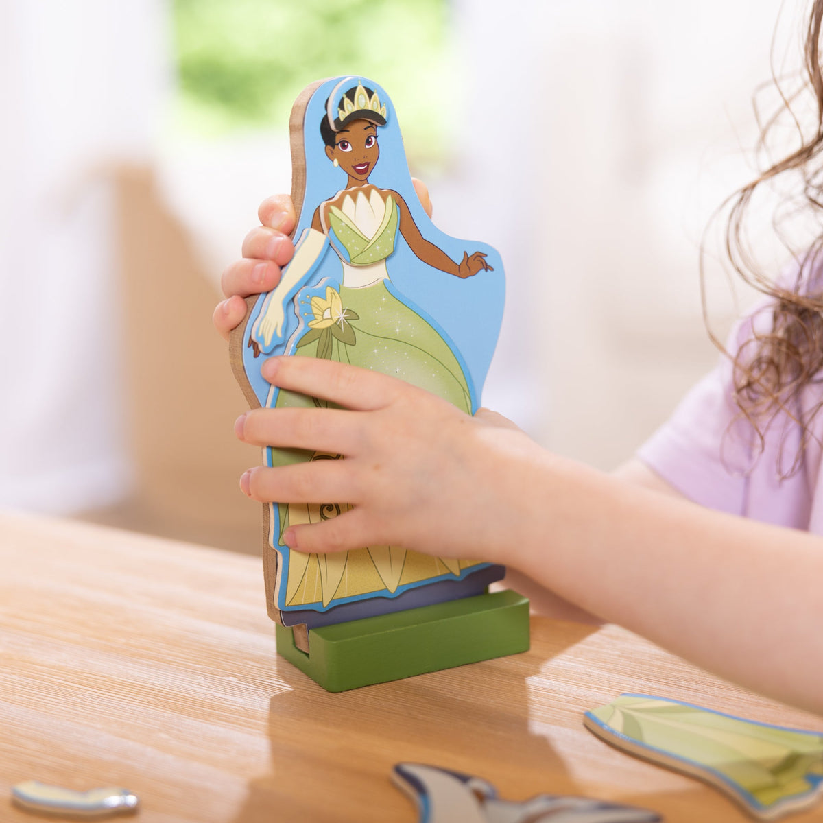 Melissa and Doug Disney Tiana Wooden Magnetic Dress-Up Play Set