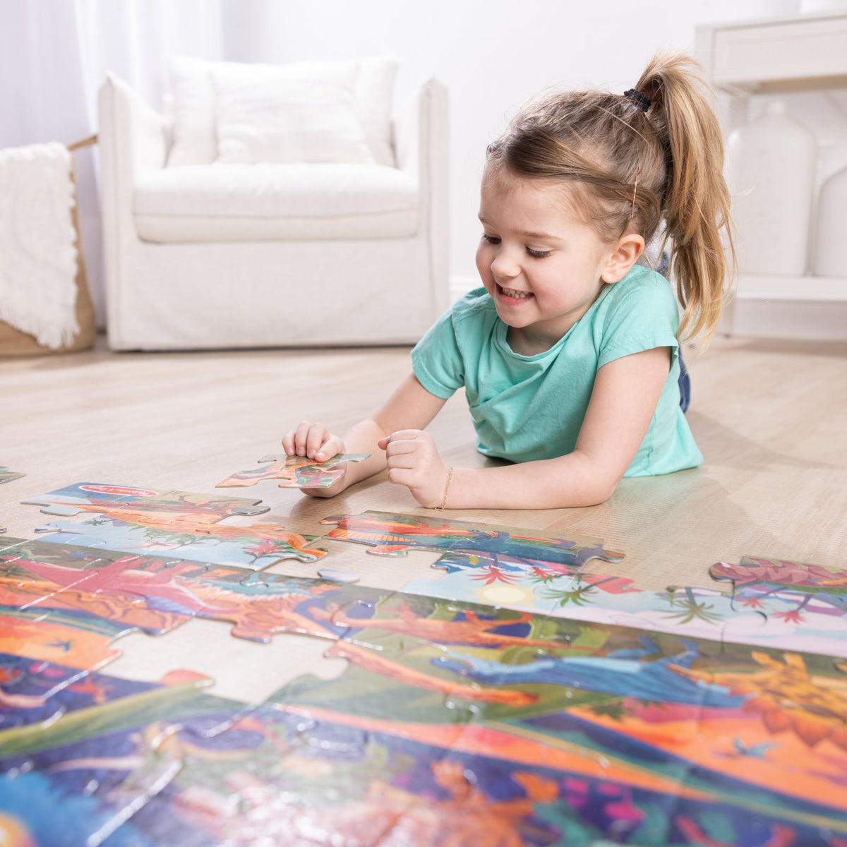 Melissa and Doug Dinosaur Floor Puzzle - 48 Pieces