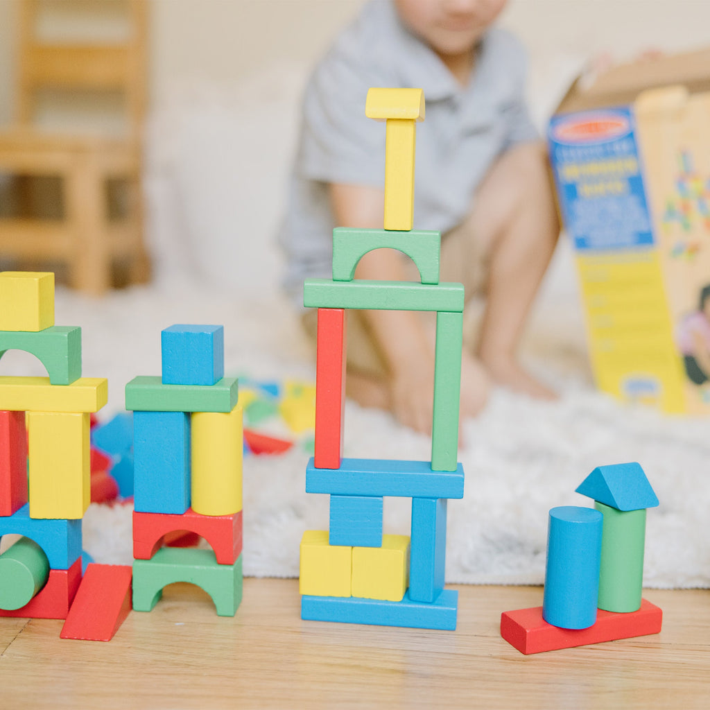 Melissa and Doug 100-Piece Wood Blocks Set