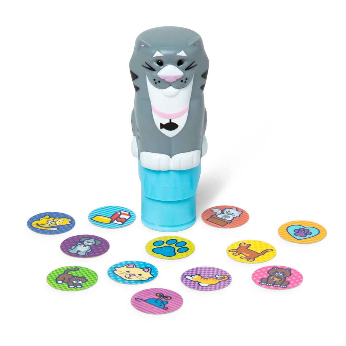 Melissa and Doug Sticker WOWTM Cat Bundle Activity Pad Sticker Stamper Mini Activity Pad and 200 Refill Stickers
