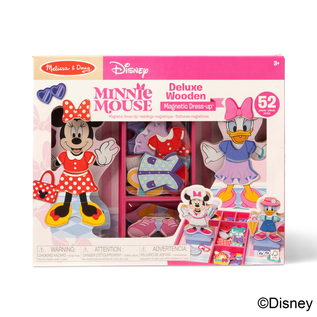 Melissa and Doug Disney Minnie Daisy Deluxe Wooden Magnetic Dress-Up
