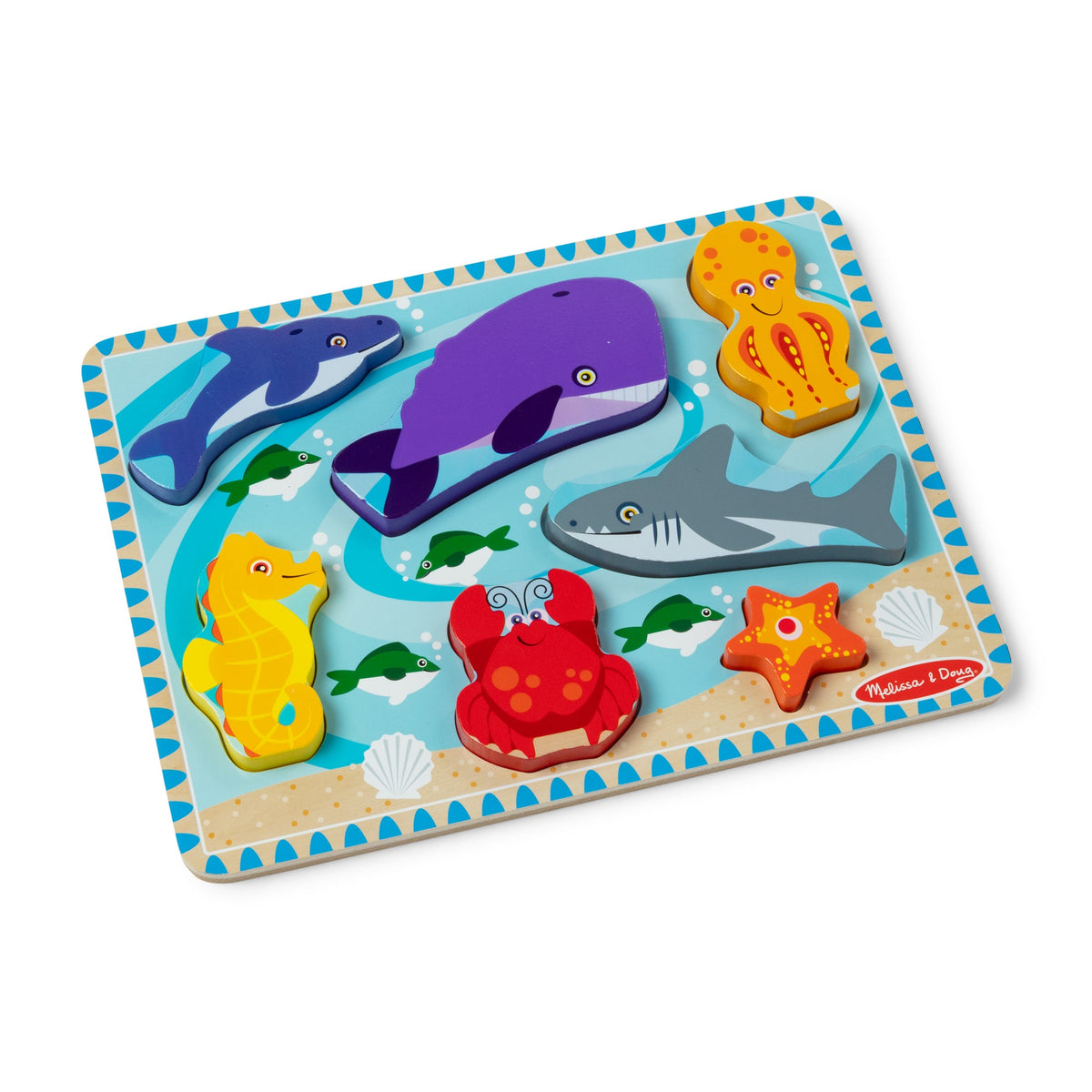 Melissa and Doug Sea Creatures Chunky Puzzle - 7 Pieces