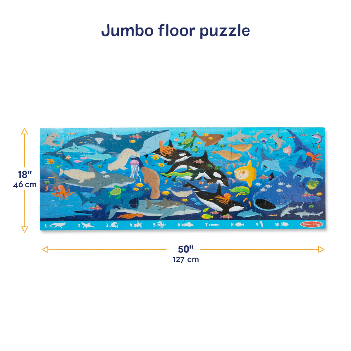 Melissa and Doug Search Find Beneath the Waves Floor Puzzle - 48 Pieces