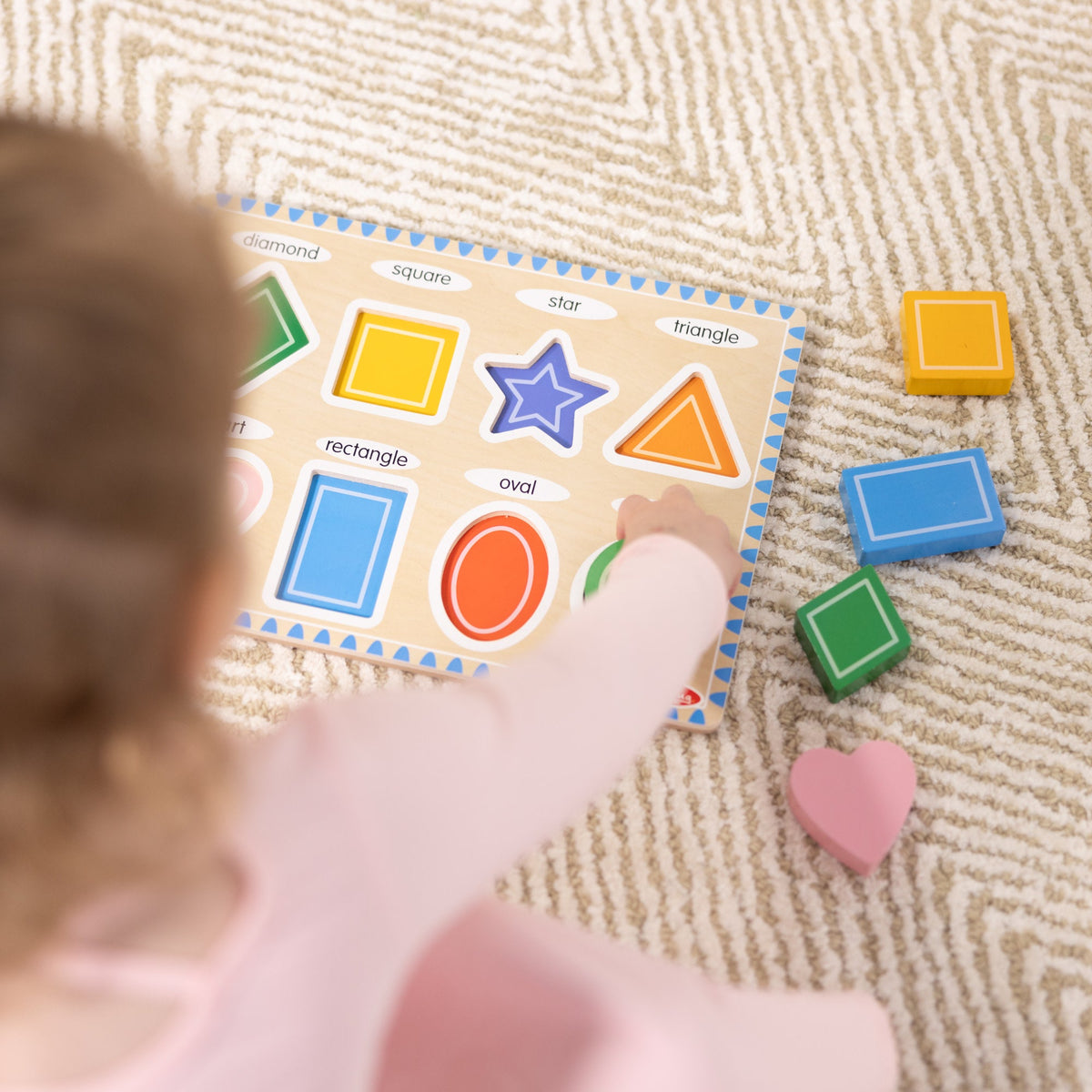 Melissa and Doug Shapes Chunky Puzzle - 8 Pieces