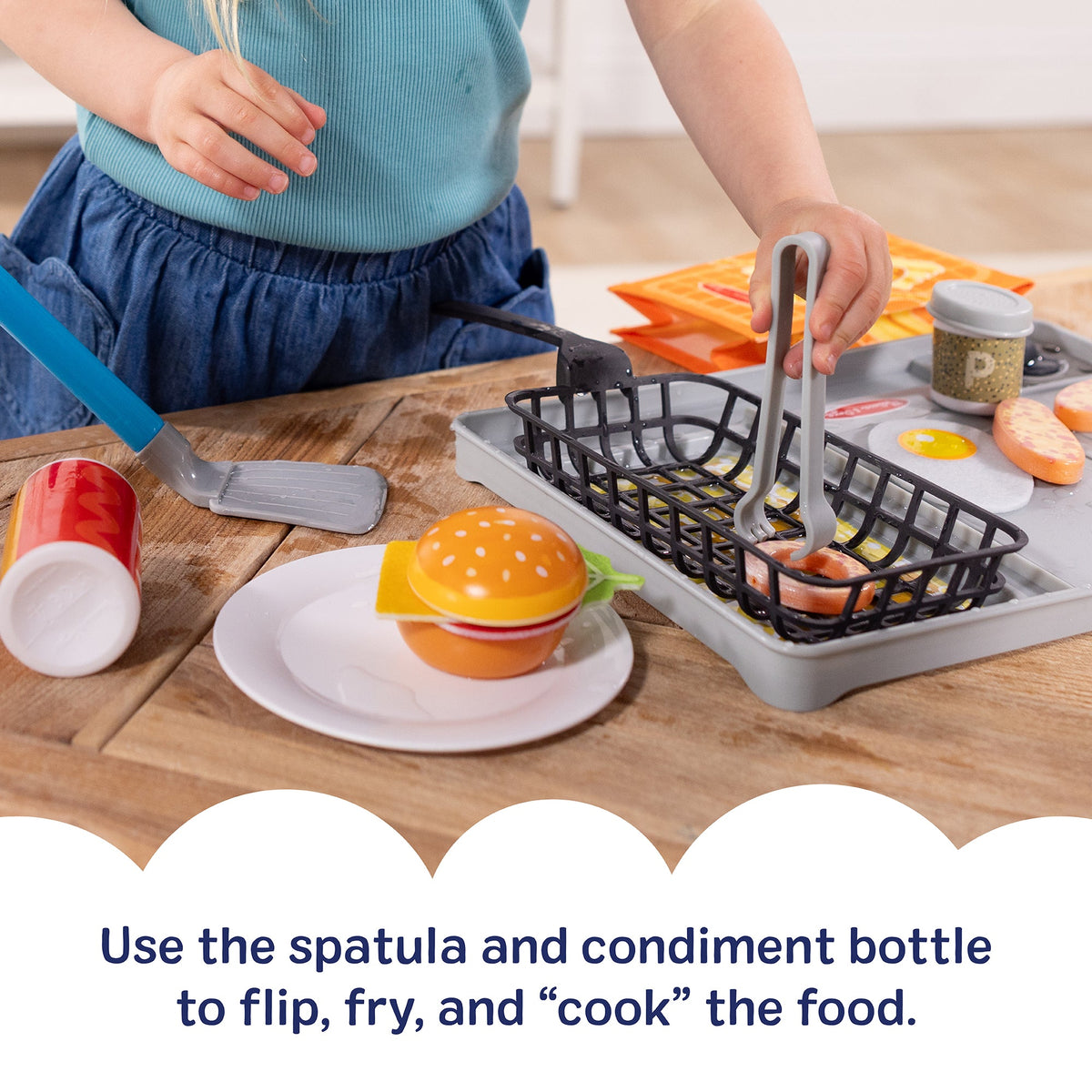 Melissa and Doug Flip Fry Grill Play Set with Color Changing Water WOW