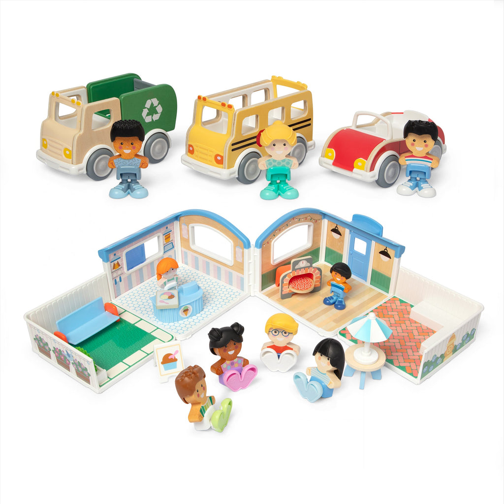 Melissa and Doug Cheery LaneTM Bustling Town Bundle