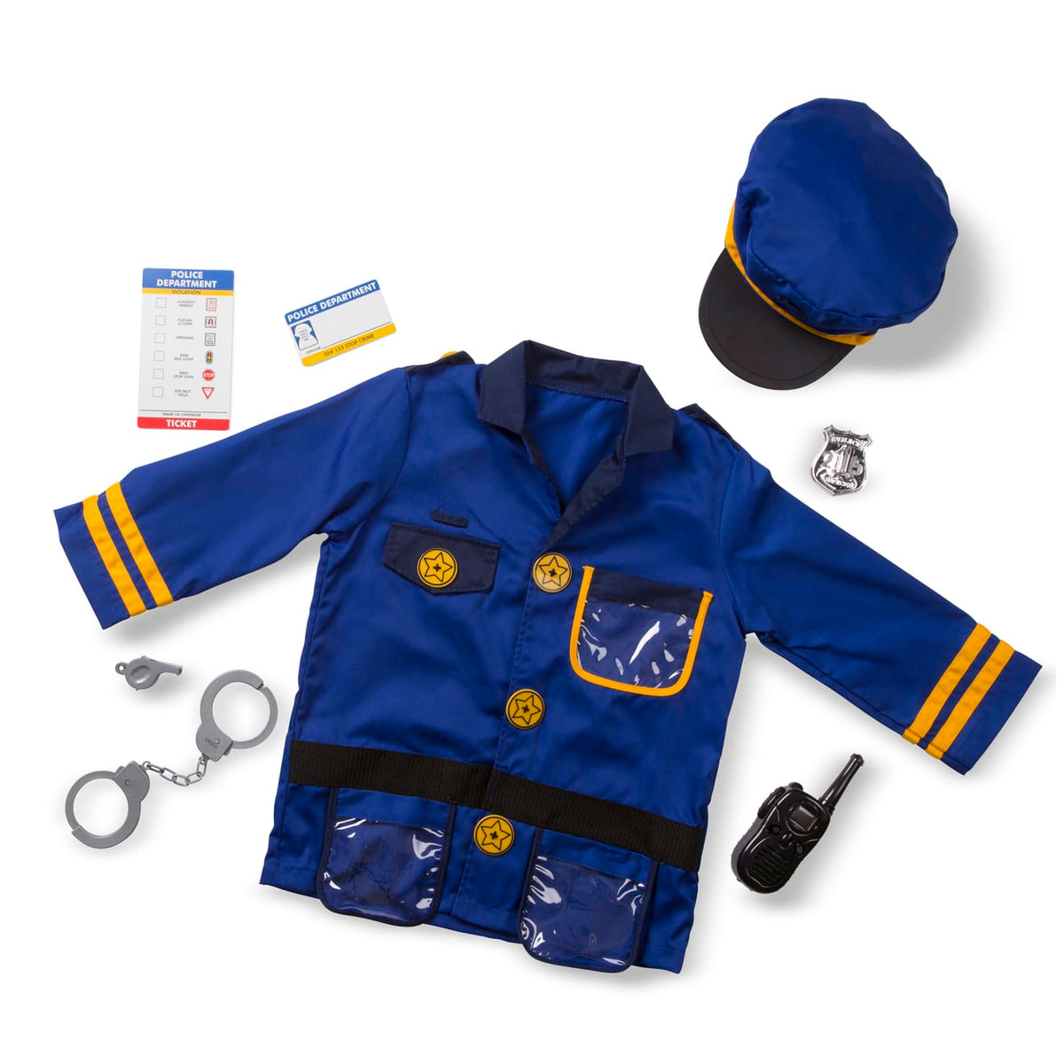 Melissa and Doug Police Officer Role Play Costume Set