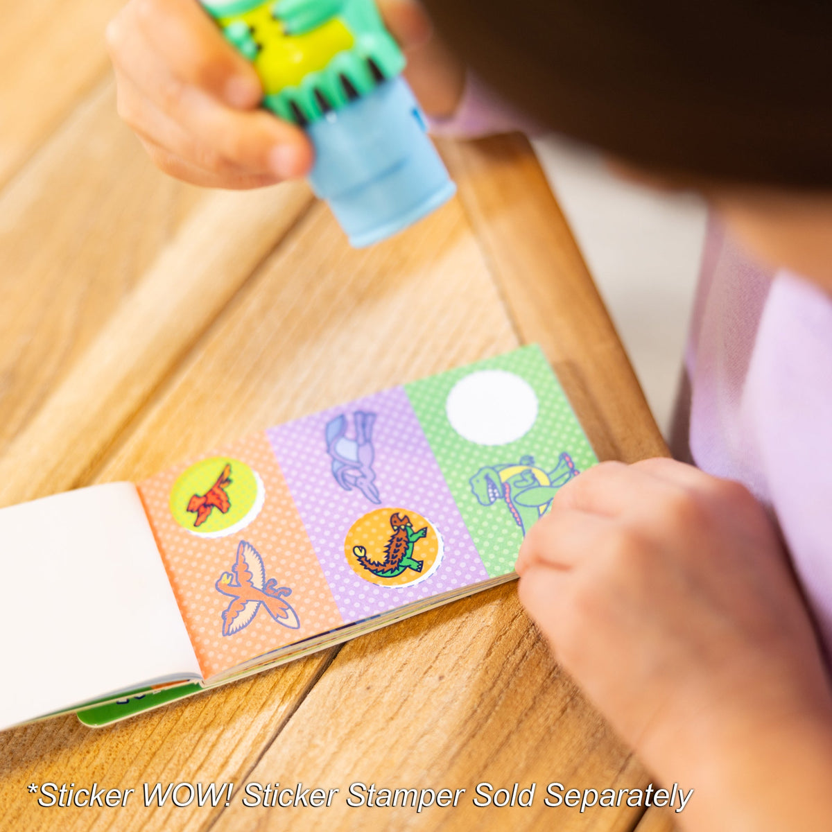 Melissa and Doug Sticker WOW Mini Activity Pad Refill Stickers - Dinosaur 200 Stickers Stamper Not Included
