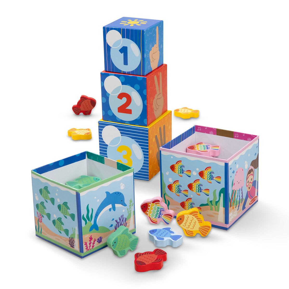 Melissa and Doug Ms RachelTM Sort Count Nesting Blocks