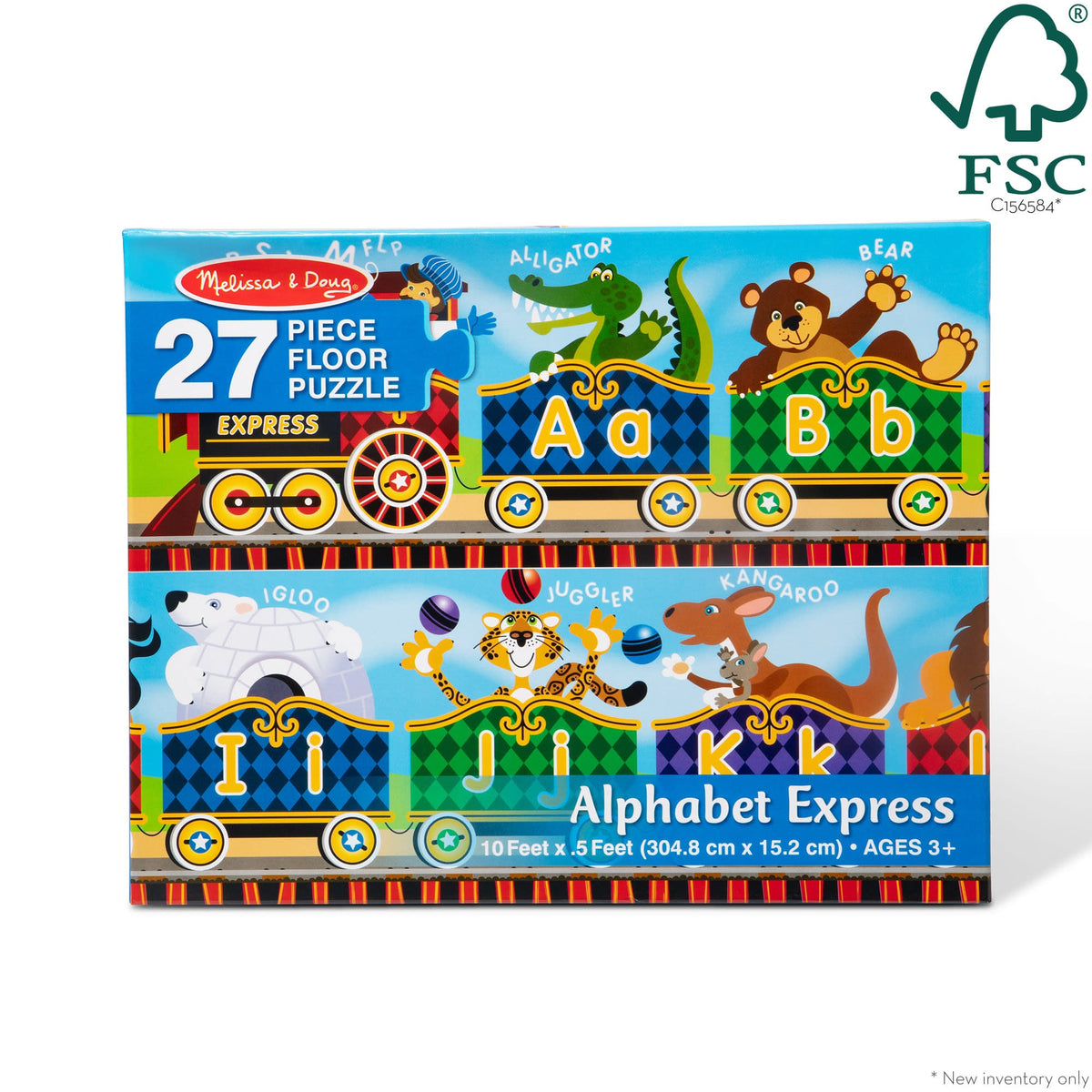 Melissa and Doug Alphabet Express Floor Puzzle - 27 Pieces