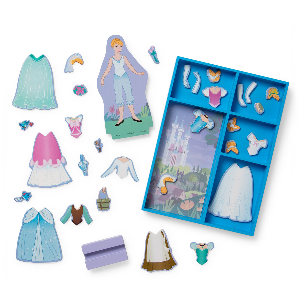 Melissa and Doug Disney Cinderella Wooden Magnetic Dress-Up