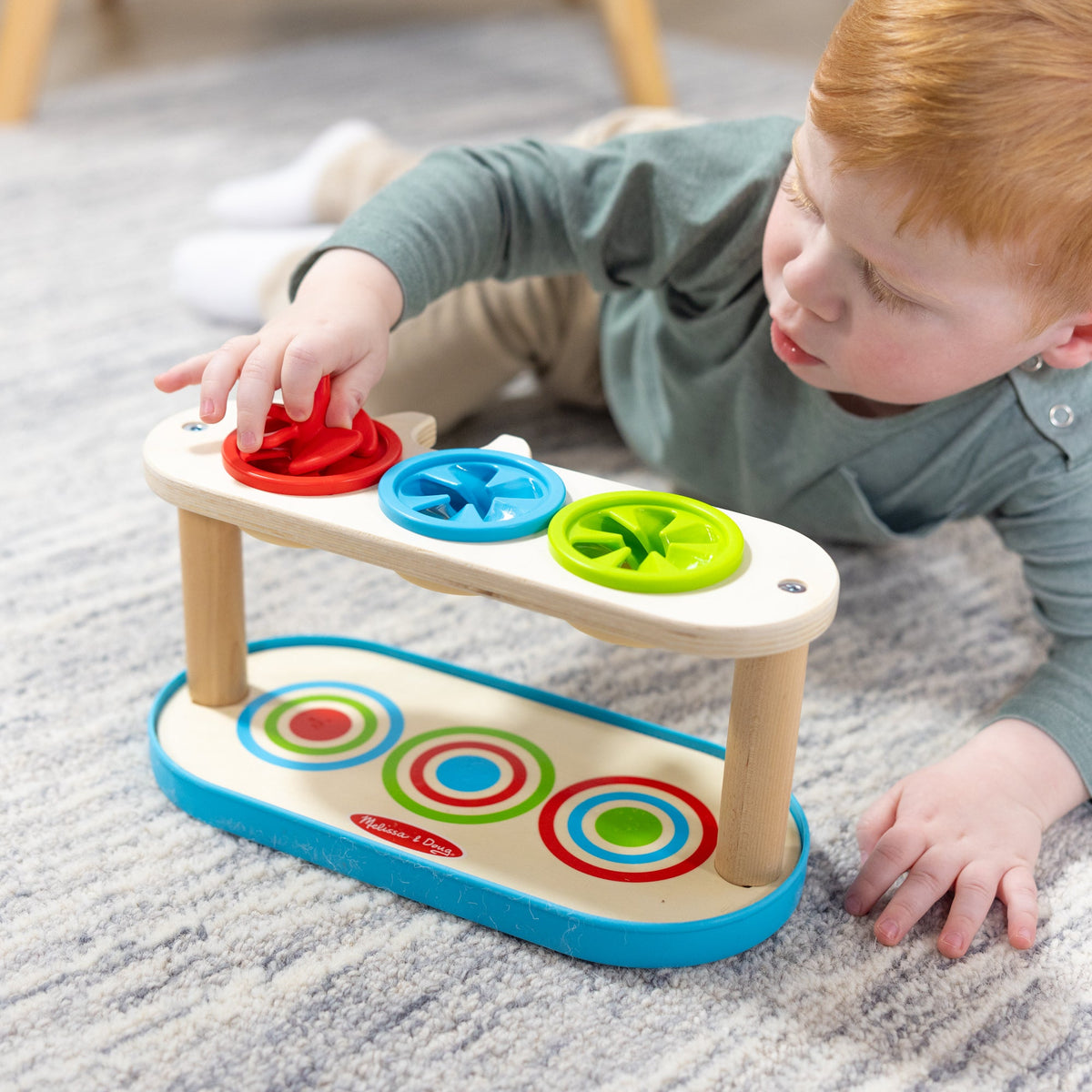 Melissa and Doug Match Push Spinning Tops