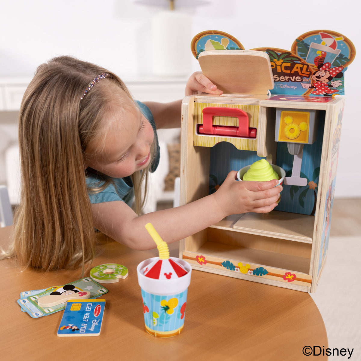 Melissa and Doug Disney Tropical Soft Serve Wooden Play Set