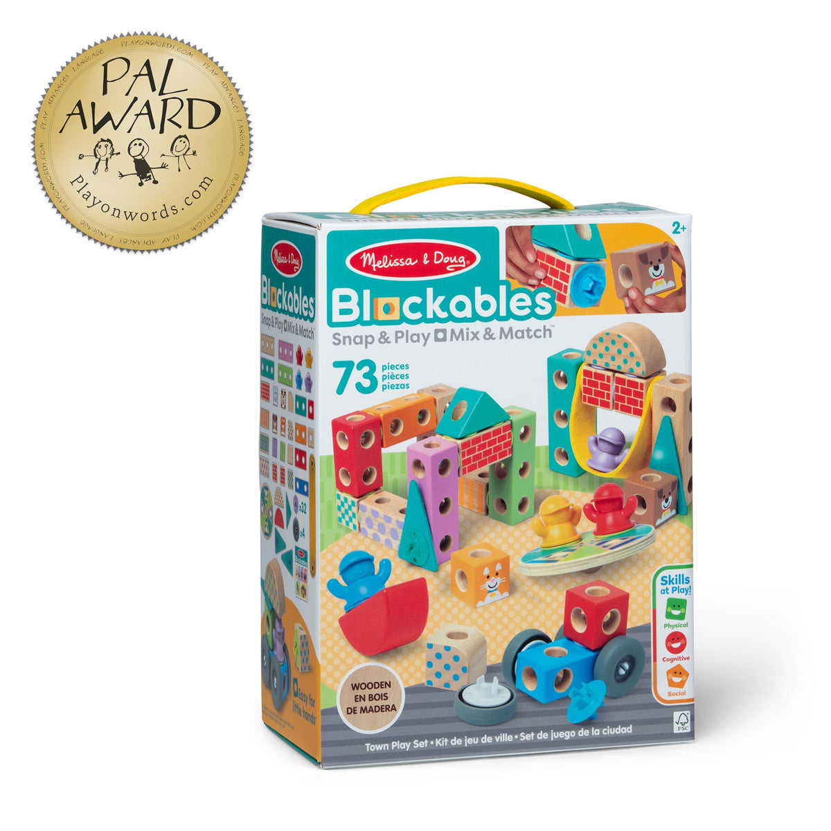 Melissa and Doug BlockablesTM Town Play Set