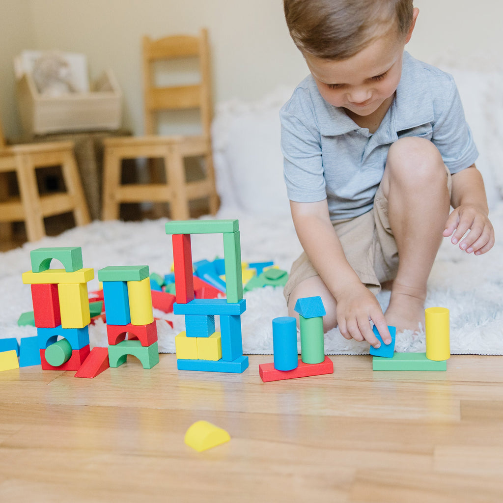 Melissa and Doug 100-Piece Wood Blocks Set