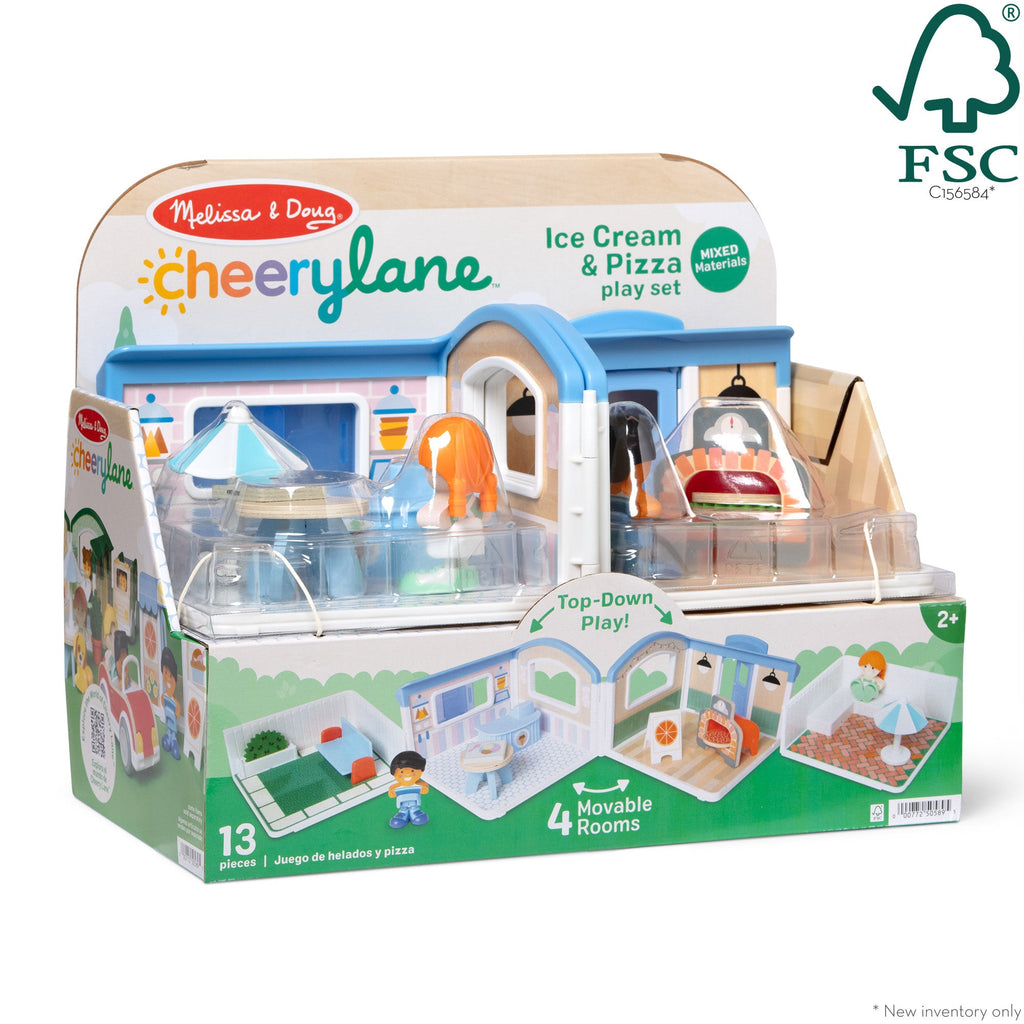 Melissa and Doug Cheery LaneTM Ice Cream and Pizza Play Set