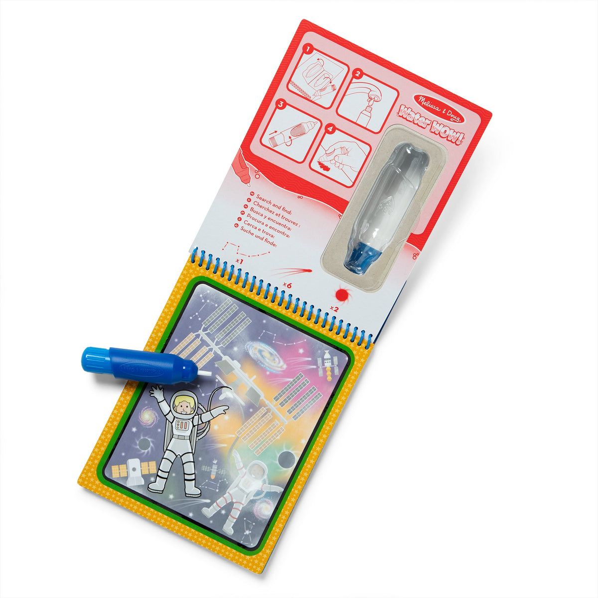Melissa and Doug Water Wow Space Water-Reveal Pad On the Go Travel Activity