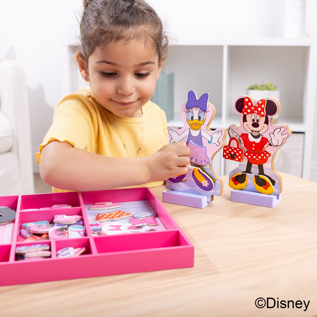 Melissa and Doug Disney Minnie Daisy Deluxe Wooden Magnetic Dress-Up