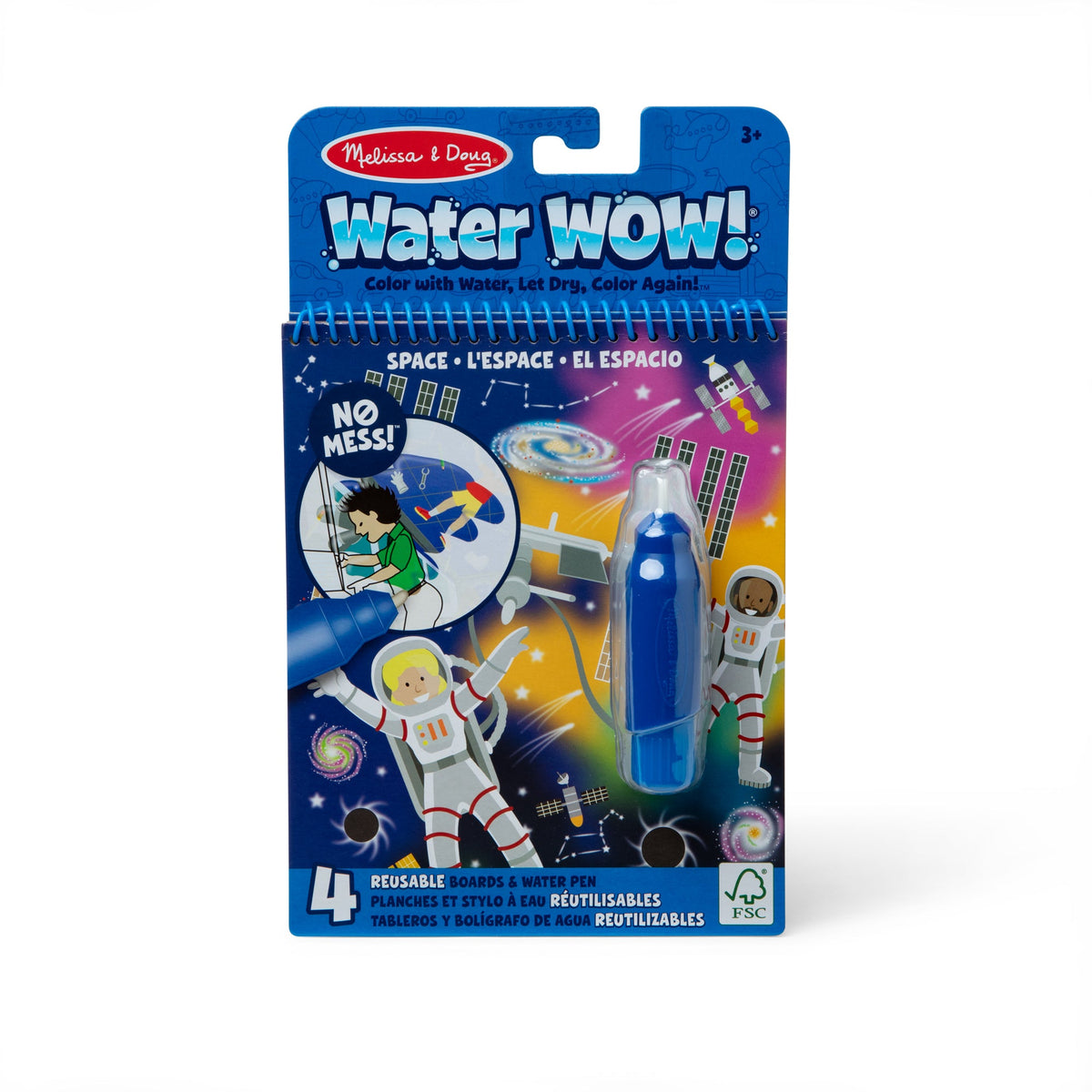 Melissa and Doug Water Wow Space Water-Reveal Pad On the Go Travel Activity